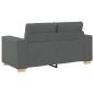 Preview: 3-teiliges Sofaset mit Kissen in Dunkelgrau