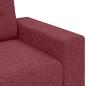 Preview: 3-teilige Sofagarnitur mit Kissen, weinrot, Stoff