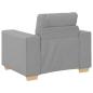 Preview: 3-teiliges Sofa-Set mit Kissen in Wolken-Grau