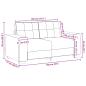 Preview: 3-teiliges Sofaset mit Kissen in dunkelgrünem Samt