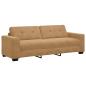 Preview: 3-teiliges Sofaset mit Kissen aus braunem Samt