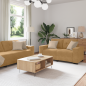 Preview: Sofa Set 3 Stk. Braun Samt