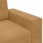 Preview: 3-teiliges Sofaset mit Kissen aus braunem Samt