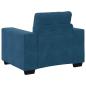 Preview: 3-teilige Sofaset mit Kissen Blau Velvet