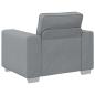 Preview: 3-teiliges Sofaset mit Kissen in hellem Grau