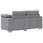 Preview: 3-teiliges Sofaset mit Kissen in hellem Grau