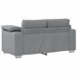 Preview: Sofa 2 pcs Hellgrau 219 x 80 x 82 cm Stoff