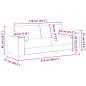 Preview: 2er Sofa-Set mit Kissen in Dunkelgrau