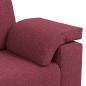 Preview: 2-teiliges Sofaset mit Kissen Weinrot Stoff