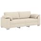 Preview: ARDEBO.de - 2-teiliges Sofa-Set mit Kissen aus wolkengrauem Stoff