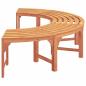Preview: Baumbank 2 pcs Natur 160 x 80 x 45cm Massives Eukalyptus Holz