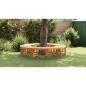 Preview: Outdoor Baum Bank 200 cm Massivholz Eukalyptus