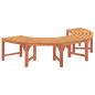 Preview: Outdoor Baum Bank 200 cm Massivholz Eukalyptus