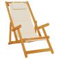Preview: Liegestuhl mit Kissen 2 pcs Braun Massivholz Akazie