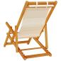 Preview: Liegestuhl mit Kissen 2 pcs Braun Massivholz Akazie
