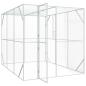 Preview: Vogelvoliere Anthrazit 302x206x214 cm Stahl
