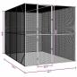Preview: Vogelvoliere Anthrazit 302x206x214 cm Stahl