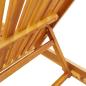 Preview: Rollbare Sonnenliege mit Tisch und Kissen aus massivem Akazienholz