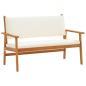 Preview: 4-teiliges Garten-Sofa-Set mit Kissen aus massivem Akazienholz