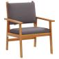 Preview: 4-teiliges Garten-Sofa-Set mit Kissen aus massivem Akazienholz