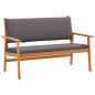 Preview: 3-teiliges Garten-Sofaset mit Kissen aus massivem Akazienholz
