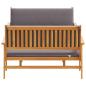 Preview: 3-teiliges Garten-Sofaset mit Kissen aus massivem Akazienholz