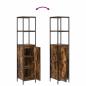 Preview: 5-teiliges Badmöbel-Set aus rauchigem Eichenholz und Holzwerkstoffen