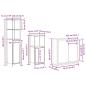 Preview: 5-teiliges Badmöbel-Set aus rauchigem Eichenholz und Holzwerkstoffen