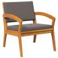 Preview: Bistrogarnitur mit Kissen 5 pcs Braun Polyester