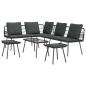 Preview: 4-teiliges Garten-Sofa-Set mit Kissen Schwarz Poly Rattan