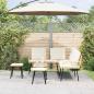 Preview: ARDEBO.de - 4-teilige Garten-Sofa-Garnitur mit Kissen aus natürlichem Poly-Rattan