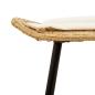 Preview: 4-teilige Garten-Sofa-Garnitur mit Kissen aus natürlichem Poly-Rattan