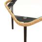Preview: 4-teilige Garten-Sofa-Garnitur mit Kissen aus natürlichem Poly-Rattan