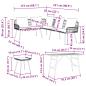 Preview: 4-teilige Garten-Sofaset mit Kissen aus natürlichem Poly-Rattan