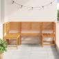 Preview: 3-teiliges Gartenbank-Set aus solidem Akazienholz