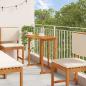 Preview: 6-teiliges Gartentischset mit Kissen aus massivem Akazienholz