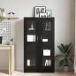 Preview: Bücherregal Schwarz Eiche 82,5x30,5x150 cm Holzwerkstoff
