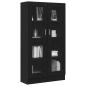 Preview: Bücherregal Schwarz Eiche 82,5x30,5x150 cm Holzwerkstoff
