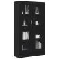 Preview: Bücherregal Schwarz Eiche 82,5x30,5x150 cm Holzwerkstoff
