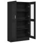 Preview: Bücherregal Schwarz Eiche 82,5x30,5x150 cm Holzwerkstoff