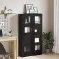 Preview: Bücherregal Schwarz Eiche 82,5x30,5x150 cm Holzwerkstoff
