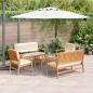 Preview: ARDEBO.de - 5-teiliges Garten-Sofa-Set mit Kissen aus massivem Akazienholz