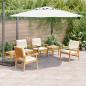 Preview: ARDEBO.de - Gartensofa-set 6 Stk. 6-Sitzanzahl Braun Massivholz Akazie