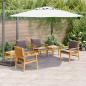 Preview: Gartensofa-set 6 pcs Braun Massivholz Akazie