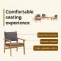 Preview: Gartensofa-set 6 pcs Braun Massivholz Akazie