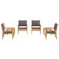 Preview: Gartensofa-set 6 pcs Braun Massivholz Akazie