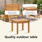 Preview: Gartensofa-set 6 pcs Braun Massivholz Akazie