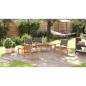 Preview: Gartensofa-set 6 pcs Braun Massivholz Akazie