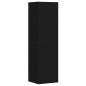 Preview: 3-teiliges Wand-Montage TV-Schrank Set Schwarz Eichenholz Spanplatte