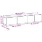 Preview: 2-teiliges TV-Schrank-Set Schwarzes Holzwerkstoff